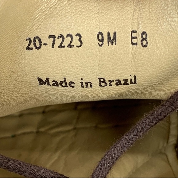 Johnston & Murphy~Men’s ‘Shuler‎ Bicycle’ Brown Sheepskin Leather Oxfords~Sz 9 - Picture 12 of 13